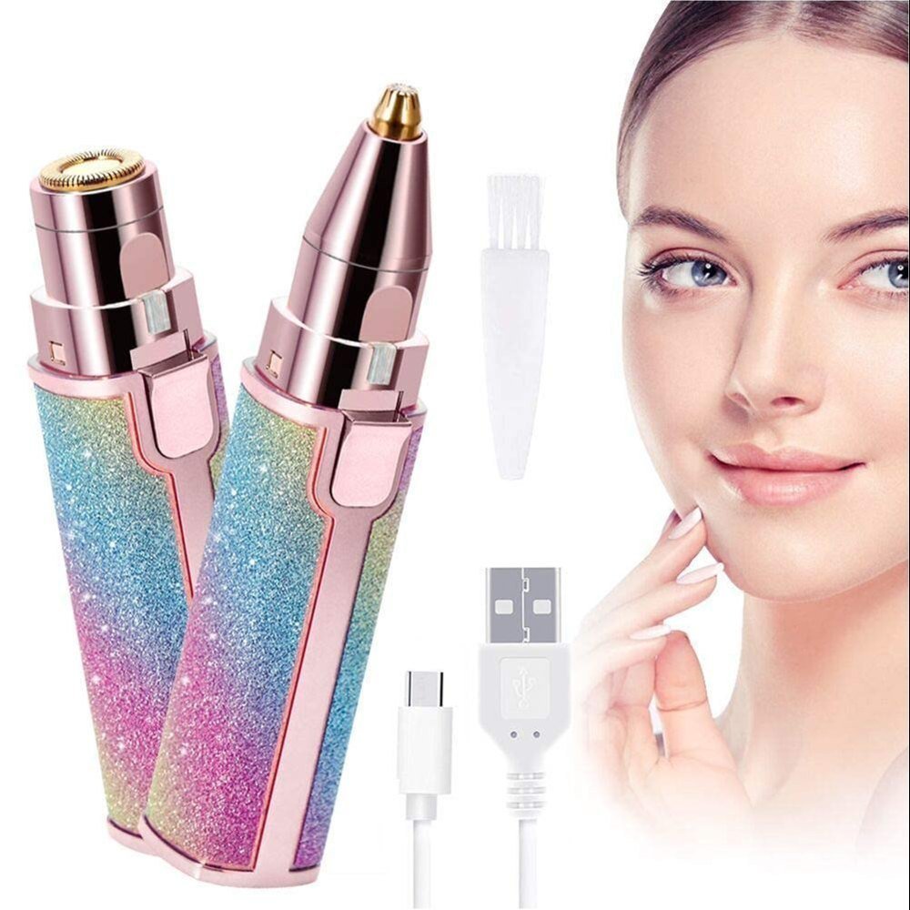 2-in-1 Lady Shaver Flawless Eyebrow Trimmer