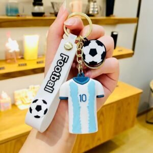 World Cup Football Messi Jersey Keychain